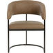 Marris Gunmetal / Milliken Cognac Dining Armchair